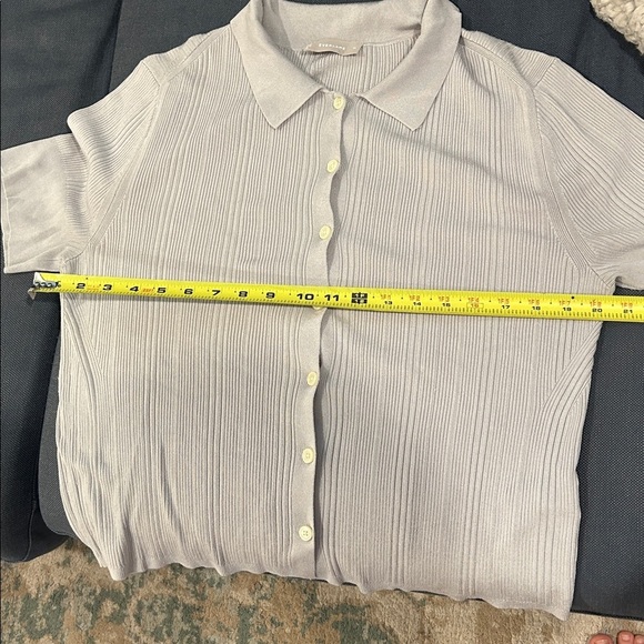 Everlane Rib Knit Top gray size XL - Picture 9 of 9